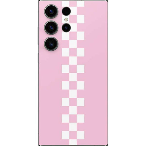 Pink Checkerboard Galaxy S25 Ultra Skin